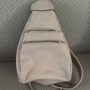Beige Crossbody Sling Bag